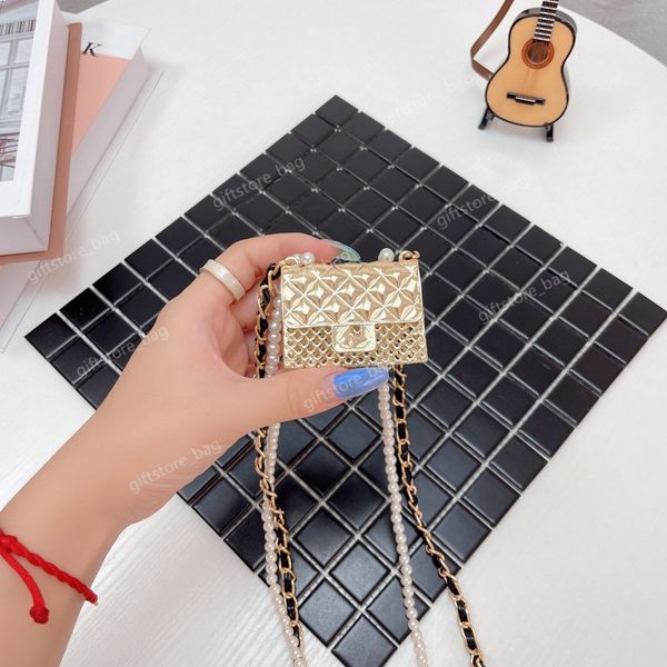

2021 fashion designer luxury headphone bag fashionpearl chain shoulder bagmini super cute