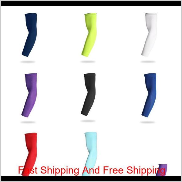 

basketball arm guards lengthen elbow protective gear men women sports riding fitness running slip breathable sunscre qyldit buy_home, Black