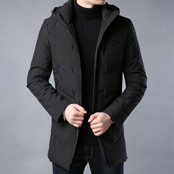 

yashte 2020 winter new men's casual cotton clothes youth hooded trend cold proof down cotton inter, Black