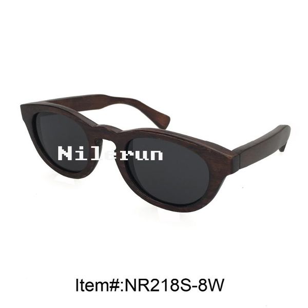 

sunglasses vintage handmade small oval natural wood, White;black