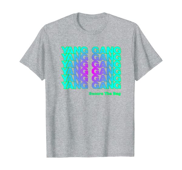 

yang gang plastic bag streetwear t-shirt, White;black