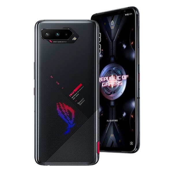 Original ASUS ROG 5 5G Mobile Phone Gaming 8GB RAM 128GB ROM Snapdragon 888 64.0mp 6000mAh Android 6.78 polegadas Amoled Tela Fronteira Fingerprint ID Face NFC Smart Cellphone