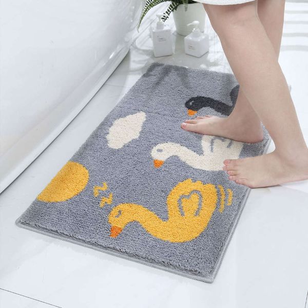 

cartoon bathroom toilet water absorption anti slip floor mat bedroom children's room carpet lovely bathroom entrance mat