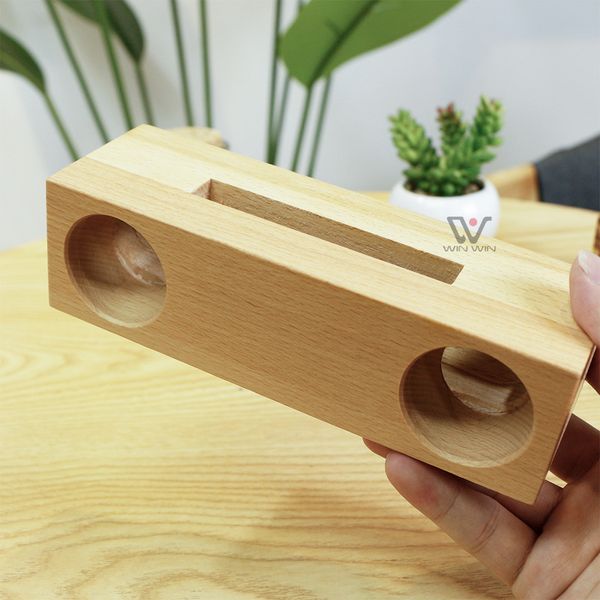 Holzständer Universal Lazy Holders Sprachverstärker Holzhalter für iPhone Lautsprecherstation Lautsprecherhalterung