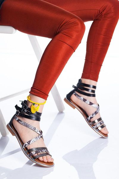 

sandals vera leather the process, Black