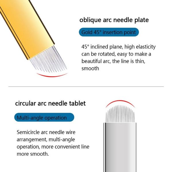 

tattoo guns kits y1uf 50 pieces pcd microblading needles for embroidery machine pen permanent makeup supplies manual eyebrow blades