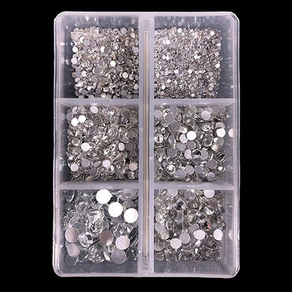 

nail art decorations fingernail rhinestone decoration clothing shoes merchandise accessories drills boxed nails flat bottom back trimmings, Silver;gold