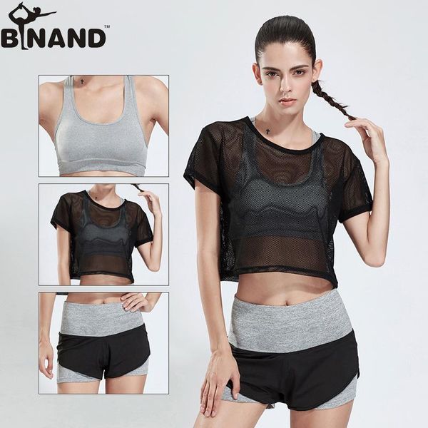 

three pieces women fitness yoga set gym running quick dry sports suit elastic workout sportswear bra+shirt+short yoga clothes, White;red