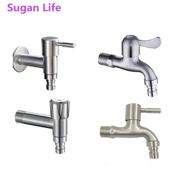 

sugan life extra longht faucet solid brass outdoor garden washing machine tap chrome plated standard g1/2 threaded