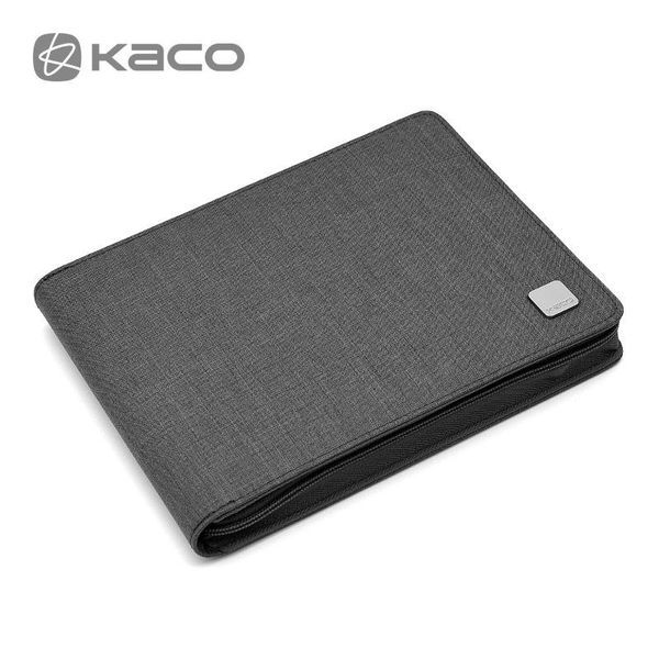 

black kaco fountain pen case 20 slots gray canvas pen pouch pencil case bag storage for 20 pens waterproof office business style
