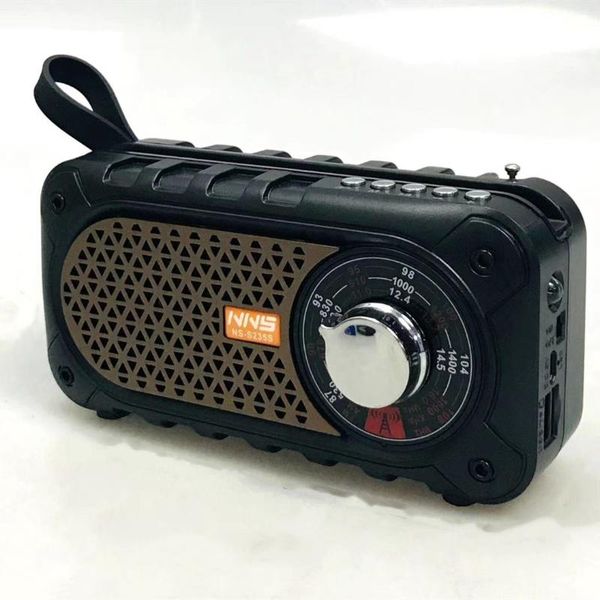 

radio 2021 tri-band outdoor portable card bluetooth speaker with solar charging