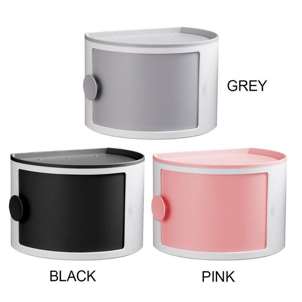 

tissue boxes & napkins toilet paper box plastic storage rack waterproof wall-mounted bathroom shelf large capacity household cosmetic shower
