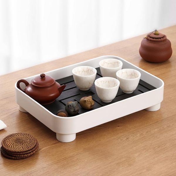 

kitchen storage & organization tea cup tray double layer dish drainer rectangular for sink table glasses bottles bowls cutlery