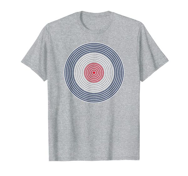 

british raf roundel vinyl record pop art 60s mod t-shirt, White;black