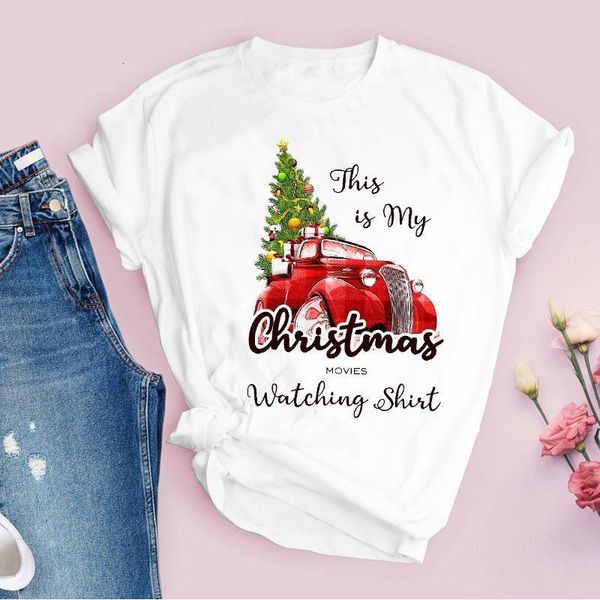 

tees for women print truck cartoon movie new year merry christmas ladies clothes lady clothing female t shirt t-shirt, White