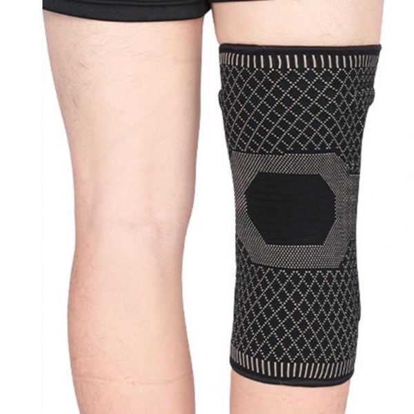 

elbow & knee pads sports sleeve cover elastic non-slip flexible protective knitted support brace for cycling safety, Black;gray