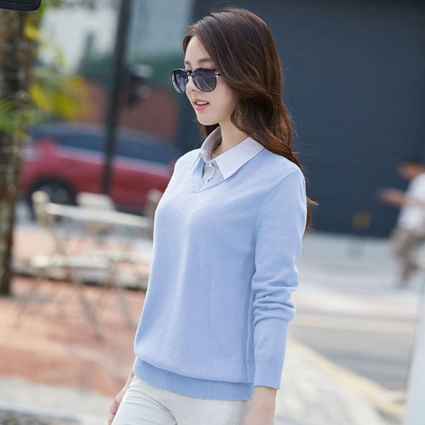

necked sweater sweater loose and outerwear autumn winter, White;black