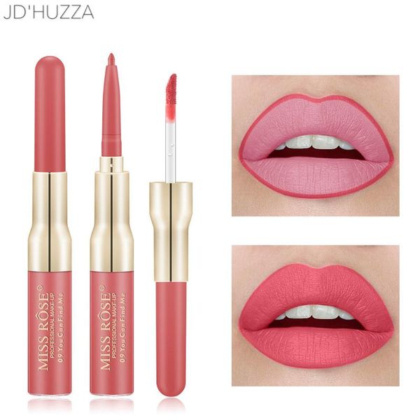 

lip gloss 2 in 1 gloss&lip liner pen set durable water-resistant lipgloss matte lasting moisturizer lipliner cosmetics makeup lipstick