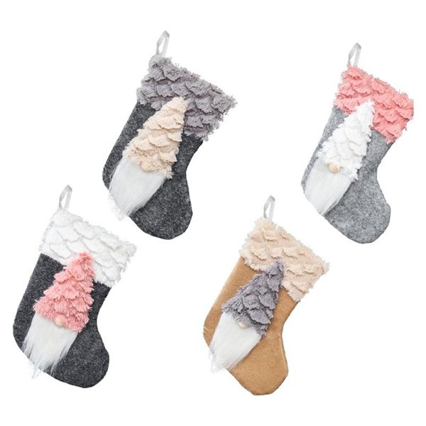 

christmas decorations 4pcs faceless old man stocking dwarf socks pendant