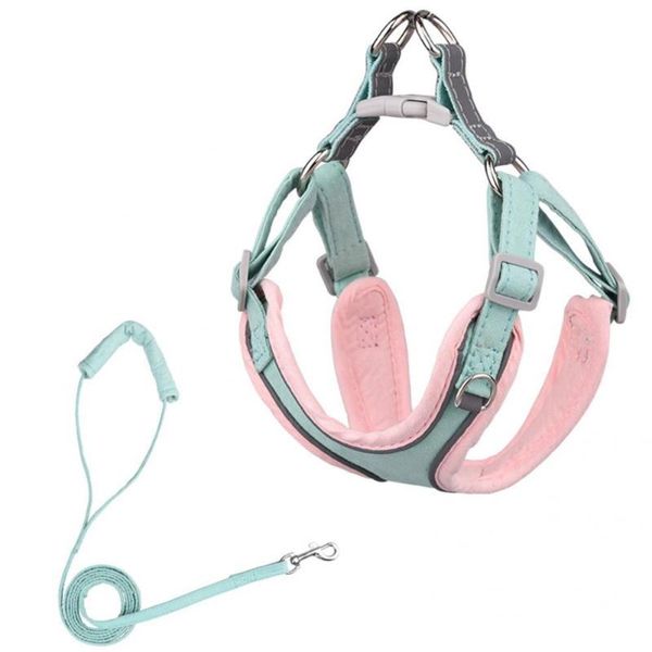 

cat collars & leads sturdy dogs chest strap traction leash kit soft pet rope set close-fitting for outdoor