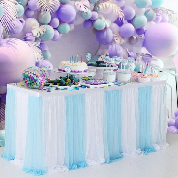 

table skirt stripe style cover tableware cloth rectangle baby showers birthday party wedding decor tablecloth