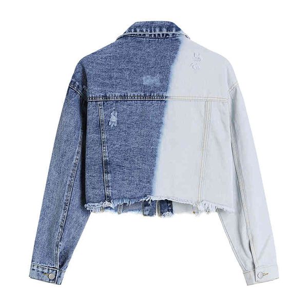 

women's jackets vintage short streetwear denim woman's coat korean fall release streetwear retail casual fashion jacket eaae, Black;brown
