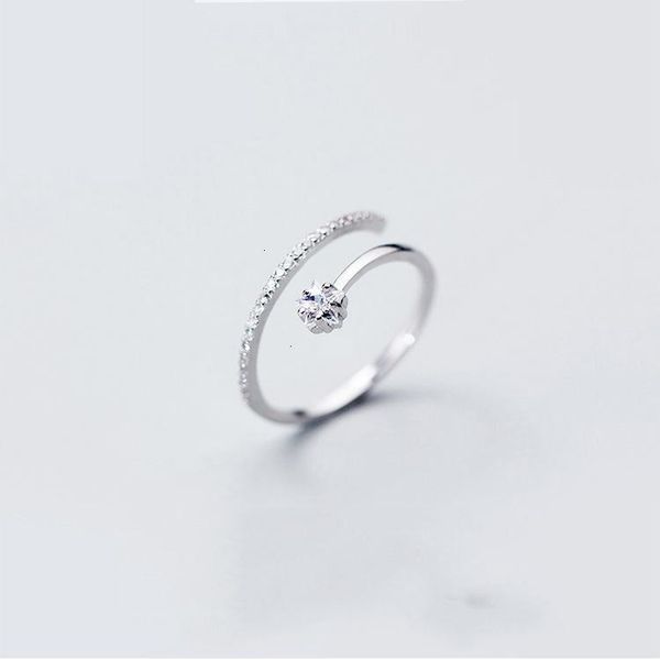 

2021 new arrival dominated women shiny crystal party trendy rings contracted joker sweet temperament adjustable rings, Golden;silver