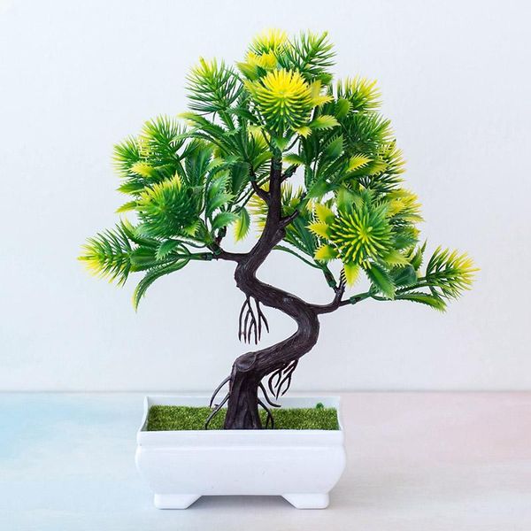 

decorative flowers & wreaths artificial simulation pine potted plant wedding party fake pot el garden table plastic plants decor