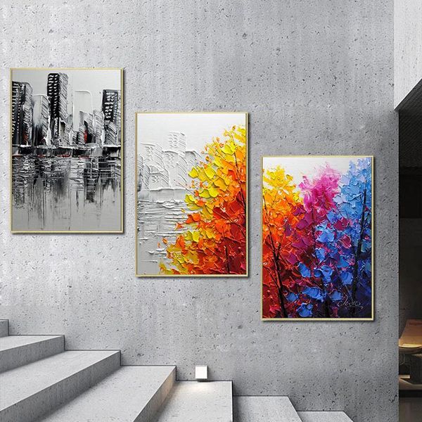 

paintings gatyztory 3pcs paint by numbers for adults children landscpae handpainted oil painting on canvas diy gift home decor 40x50cm