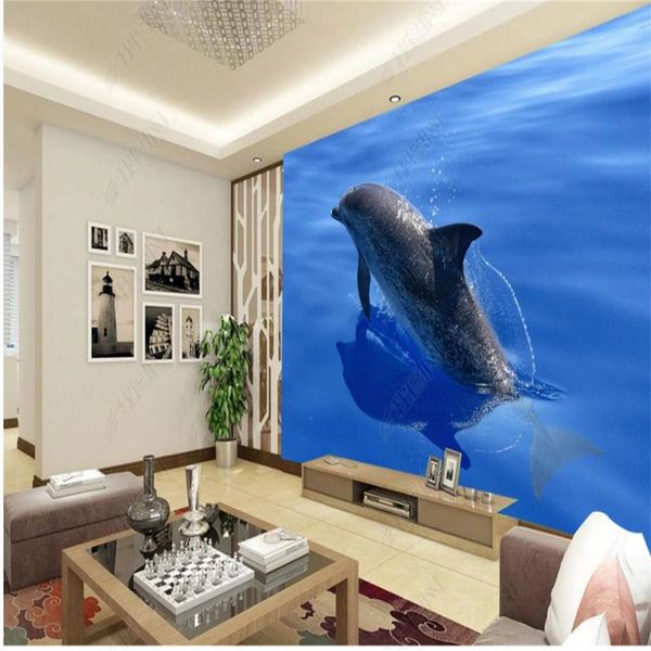 

p blue ocean dolphin wallpapers 3d stereoscopic wallpaper 3d landscape wallpaper