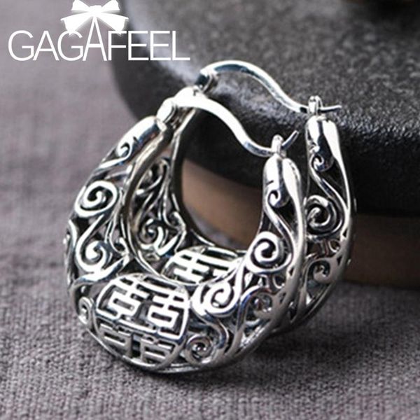 

dangle & chandelier gagafeel s925 silver vintage fashion art hollow ruyi pattern double happiness earrings for woman simple jewelry gifts