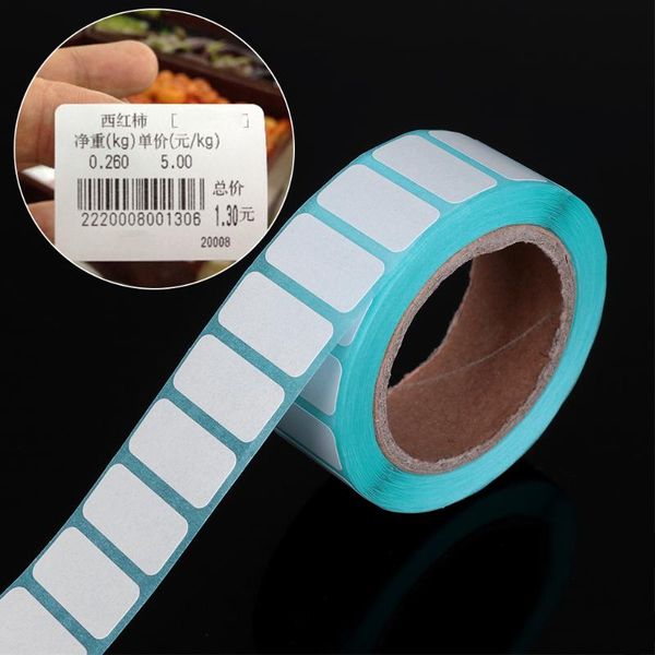 

1000pcs/roll adhesive thermal label sticker supermarket price blank label direct print printing paper stationery stickers