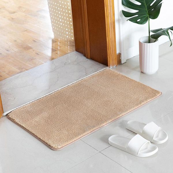 

bath mats non-slip doormat absorbent water solid color carpets bathroom kitchen entrance rug soft floor door home decoration