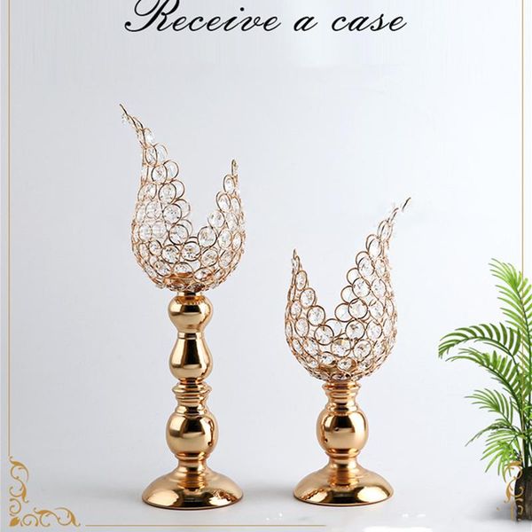 

candle holders crystals luxury candlestick unique wedding candelabra party stand centerpieces home table decoration