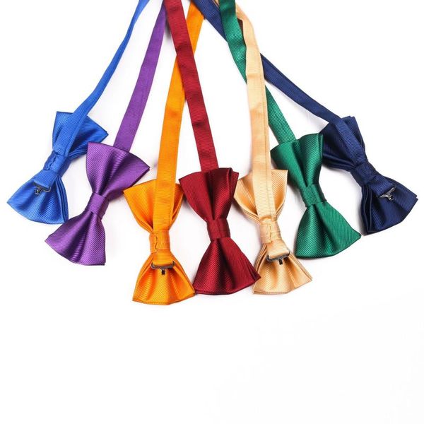 

bow ties 15 color thread solid tie men's monochrome basic candy drop, Black;gray