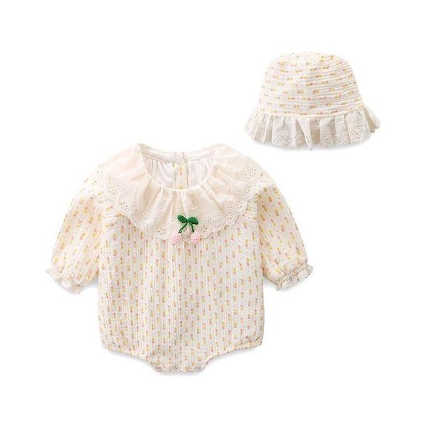 

jumpsuits baby girl clothes with hat born floral romper autumn 2021 one piece climbing princess dress jumpsuit, Blue