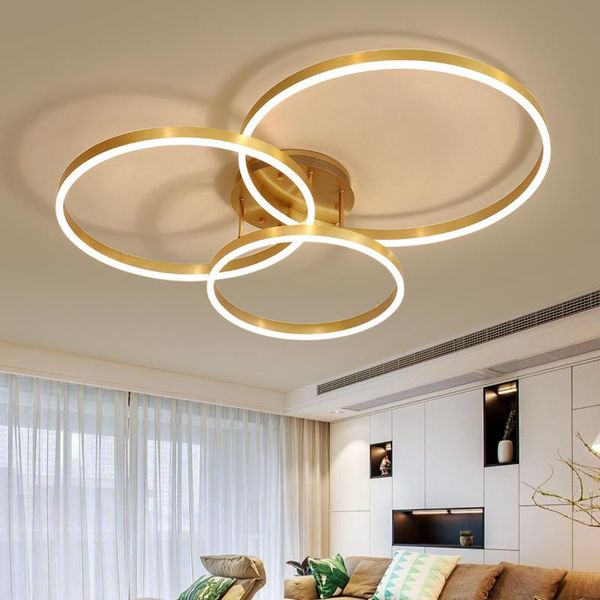 

chandeliers nordic creativity cross circle for bedroom living room restaurant lighting golden coffee lustre ring hanging lights