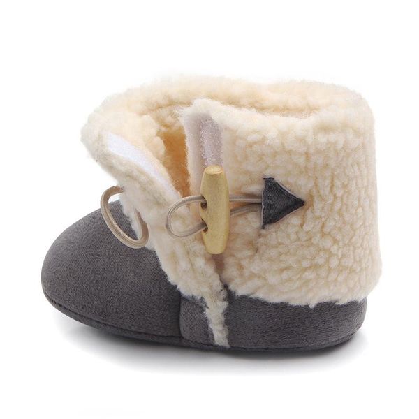 

first walkers 2021 winter warm velvet baby shoes walker with buckle