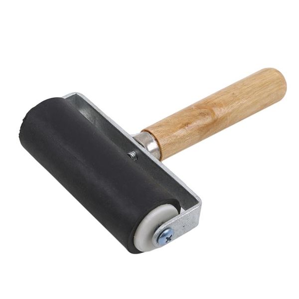 

craft tools 2021 wooden handle roller wheel professional brayer ink painting printmaking art stamping tool paint roll