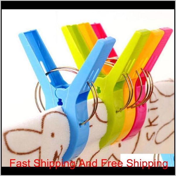 

11.5 cm large bright colour clothes clip plastic beach towel pegs clothespin clips t qylknf garden2010