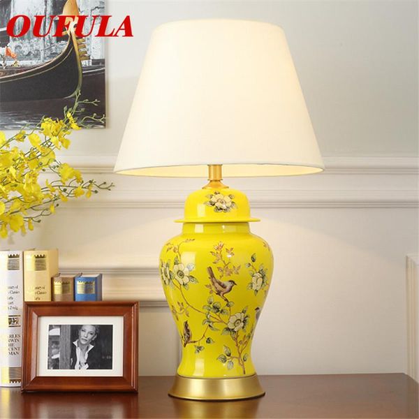 

oufula ceramic table lamps luxuryÂ modern contemporary fabric for foyer living room office creative bed room l