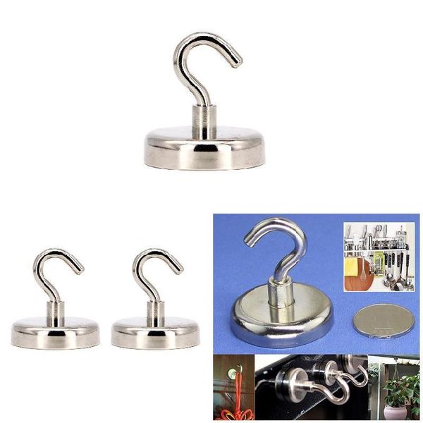 

hooks & rails powerful 4pcs magnetic heavy duty neodymium magnet refrigerator surfaces not scratch tsl1