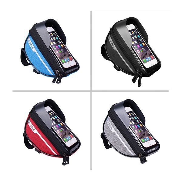 Ciclismo Bicicleta Bicicleta Cabeça Tubo Celular Celular Celular Telefone Caixa Suporte Telefone Sacos de Montagem de Telefone Capa Para 6.5in 296 x2