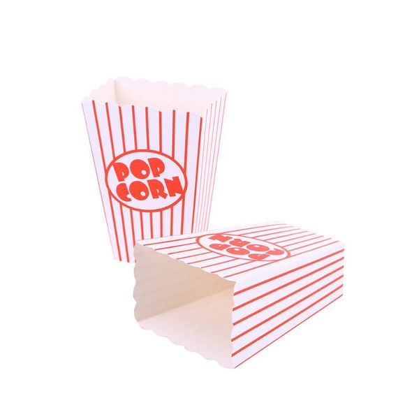 

gift wrap 10pcs stripes paper popcorn boxes disposable containers tableware baby shower birthday party supplies for home shop
