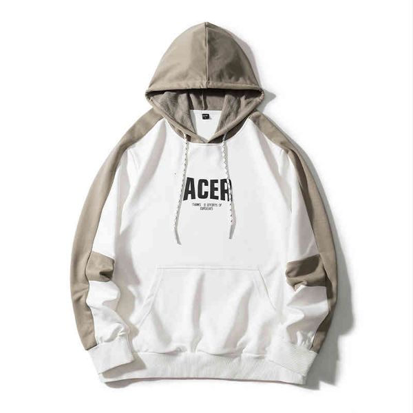 

sweater hoodies chaopai hooded men's large youth korean slim fit long sleeve t-shirt bottomed shirt student coat, Black