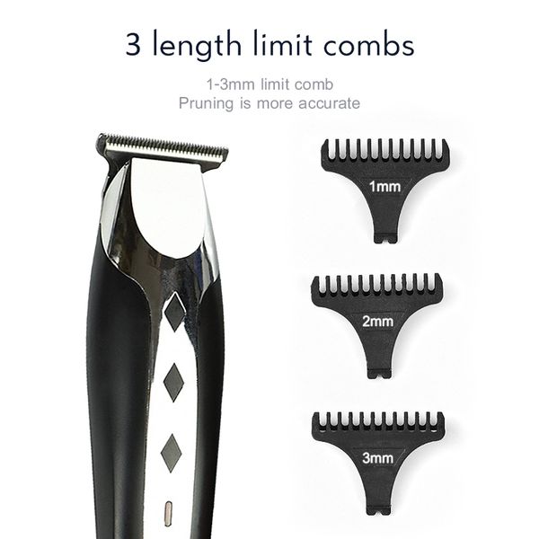 

rechargeable usb hair trimmer stainless steel blade barber face cordless electric hair clipper mens hair cutting machine f30