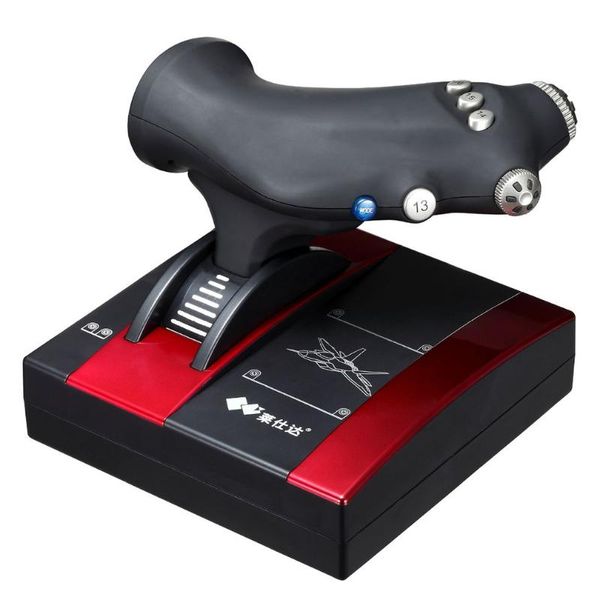 

adjustable pxn-2119ii flight stick joystick usb emulator gamepad game controller fr pc usb computer simulation game flight