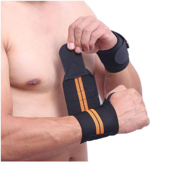 

1 piece adjustable wristband elastic wrist wraps bandages for weightlifting powerlifting breathable wrist support pr jllptw, Black;red