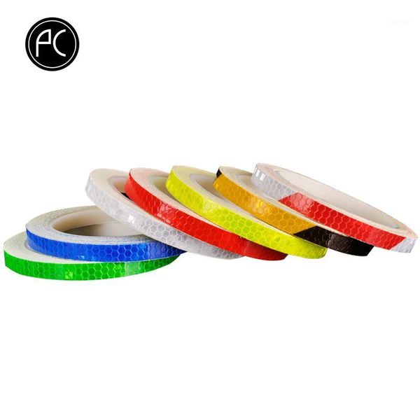 

bike lights pcycling bicycle reflector sticker fluorescent mtb cycling wheel rim waterproof stickers decal 8m length1