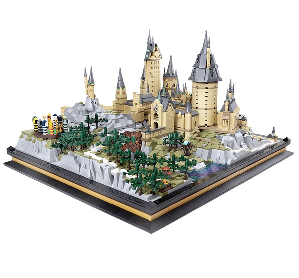 

mould king 22004 movie castle compatible with magic school of witchcraft and wizardry model building blocks kid christmas gift